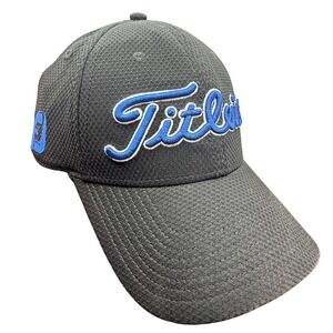 Titleist Pro V1 Golf Hat Cap Black Blue Flexfit L XL Mens Outdoor Large XLarge